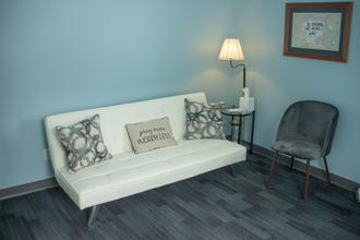 Known as the “War Room”, ladies use this quiet space to pray, reflect, and fresh.
